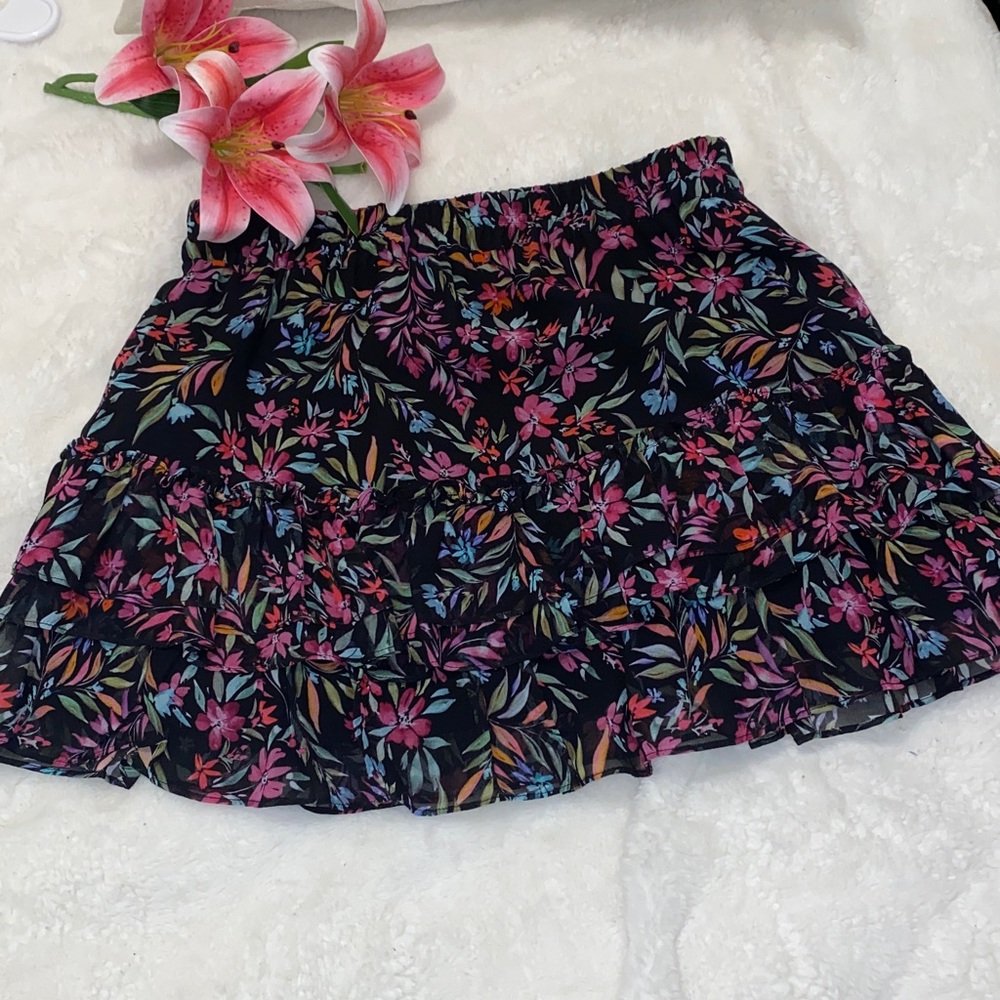NWOT Generation Love Multicolor Floral Skater Skirt